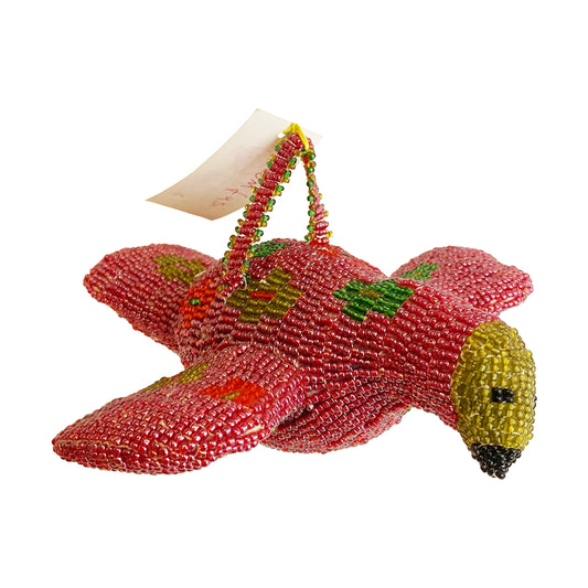 Monkeybiz red beaded bird