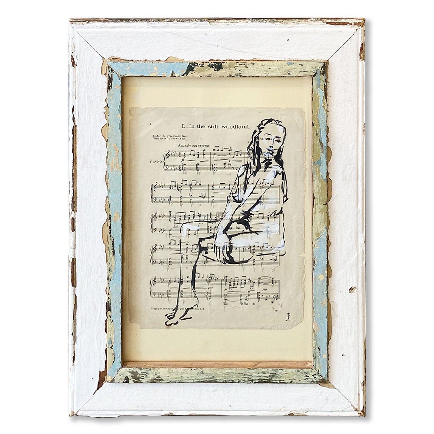 Cornice A3 con opera d'arte