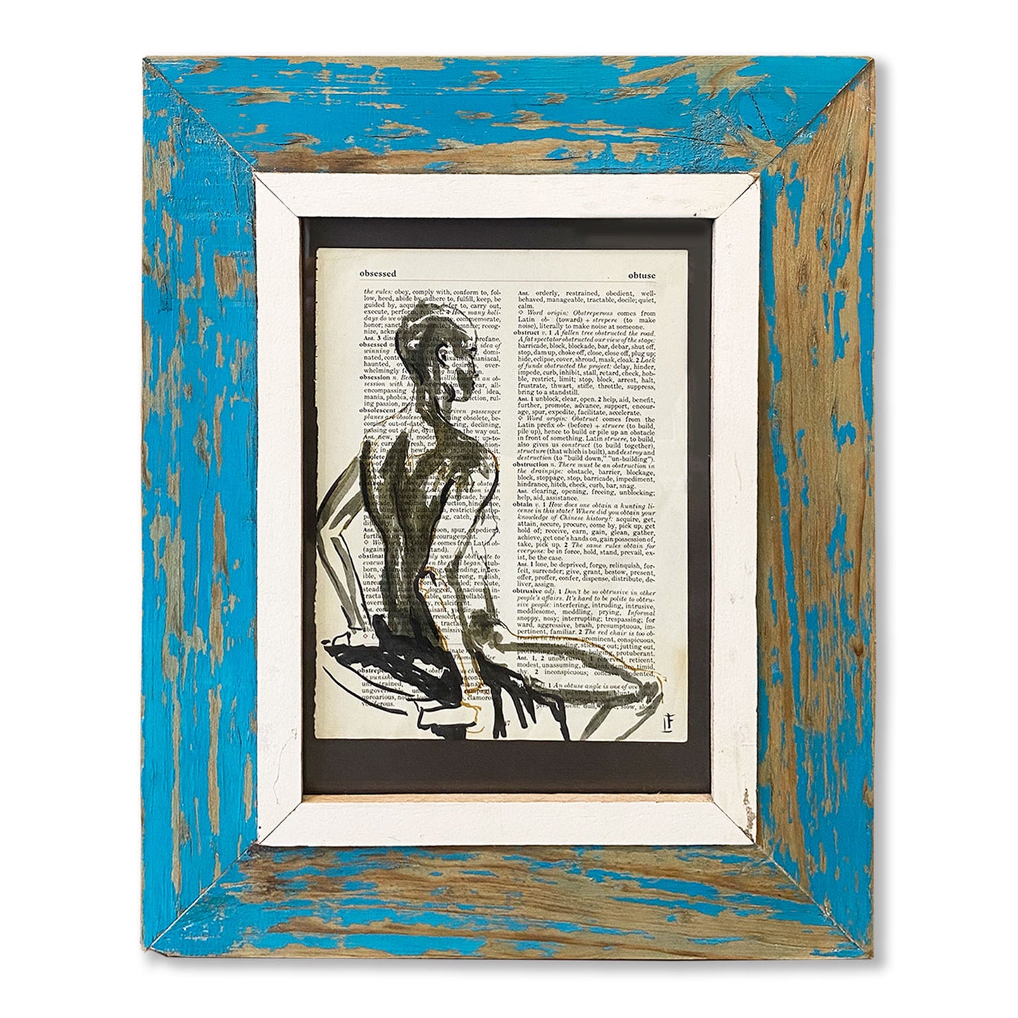 Cornice A4 con opera Lisette. Idea regalo unica per il compleanno