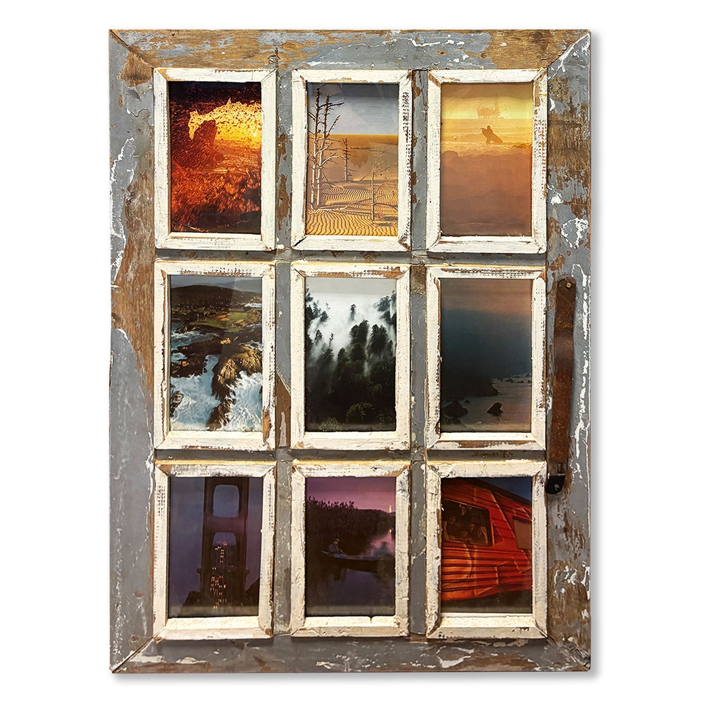 Cornice multipla 9 foto in legno