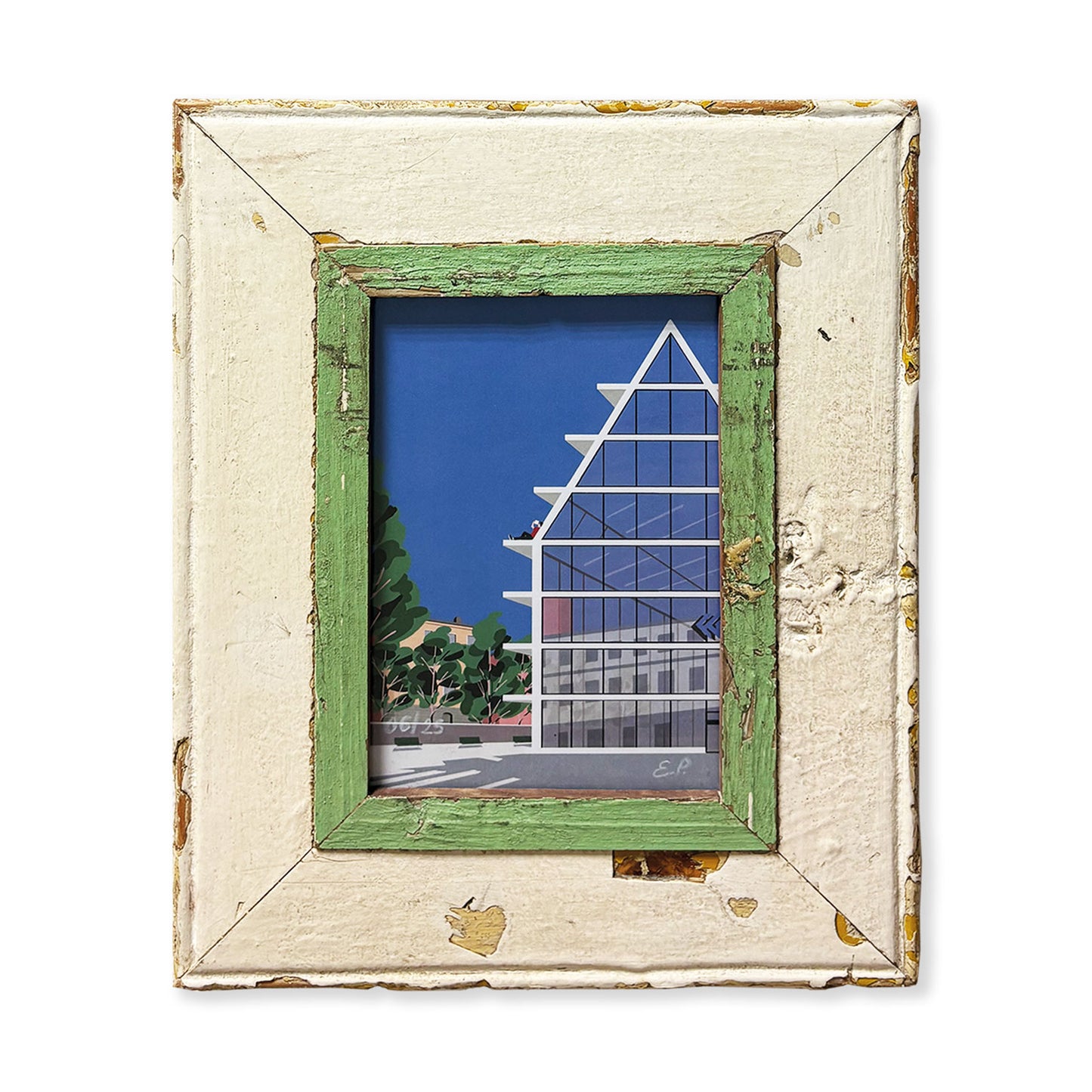 Fondazione Feltrinelli "Comfort Reading" | Illustrazione Elisa Puglielli in cornice 28x34