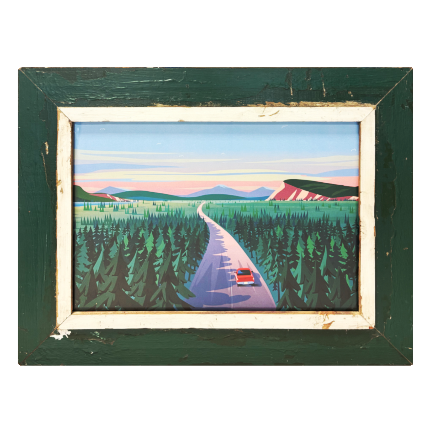 Cape Best Cornice Verde Illustrazione Giordano Poloni Viaggio A3