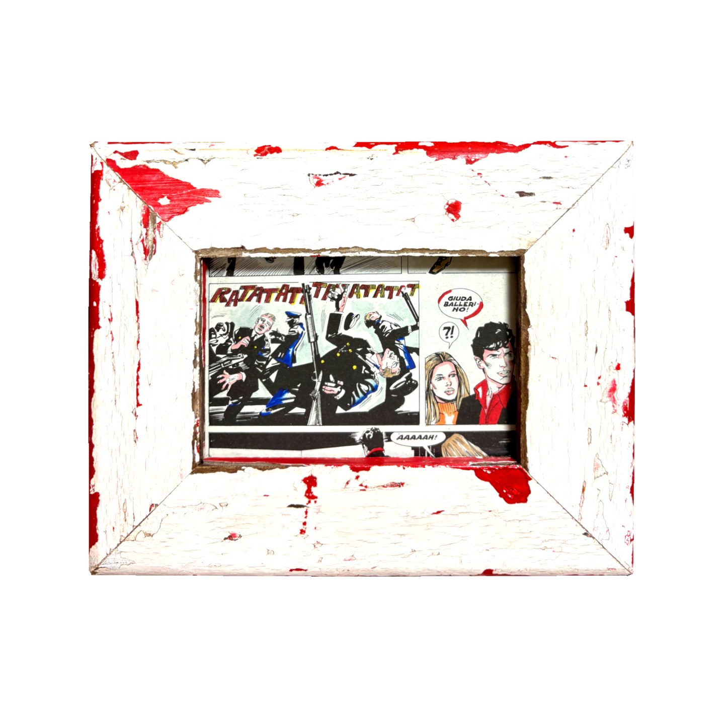Cornice 10x15 con pagina Dylan Dog colorata a mano