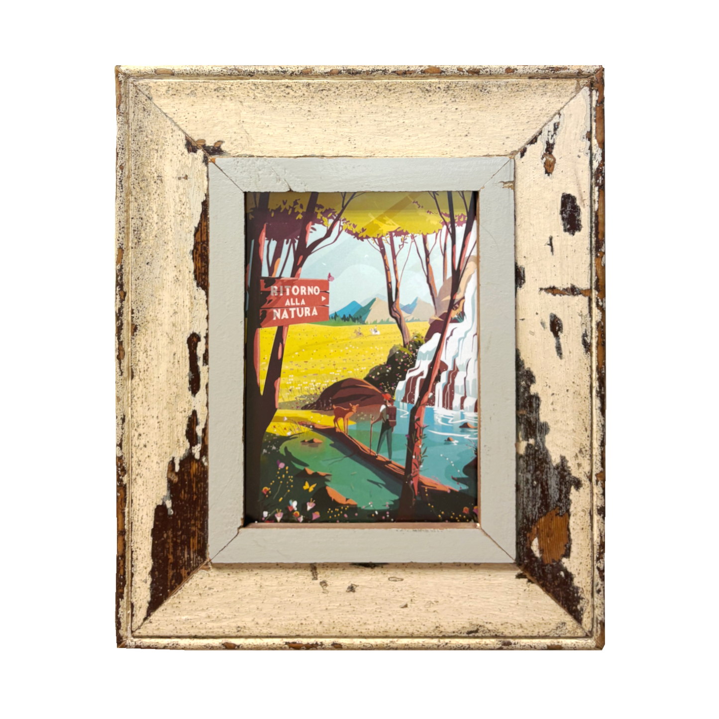 Cornice Cape Best Ritorno alla Natura Illustrazione A5