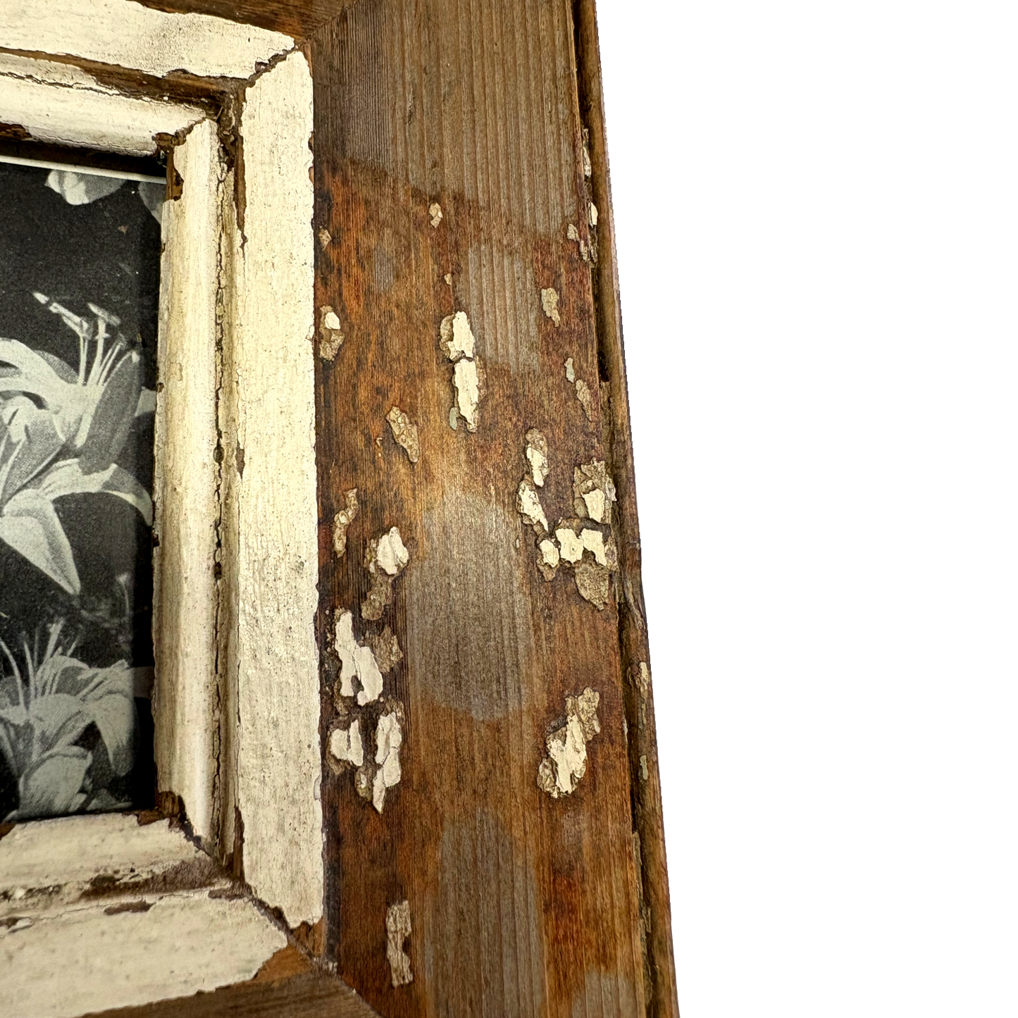 Cornice Wabi Sabi legno antico Dettaglio