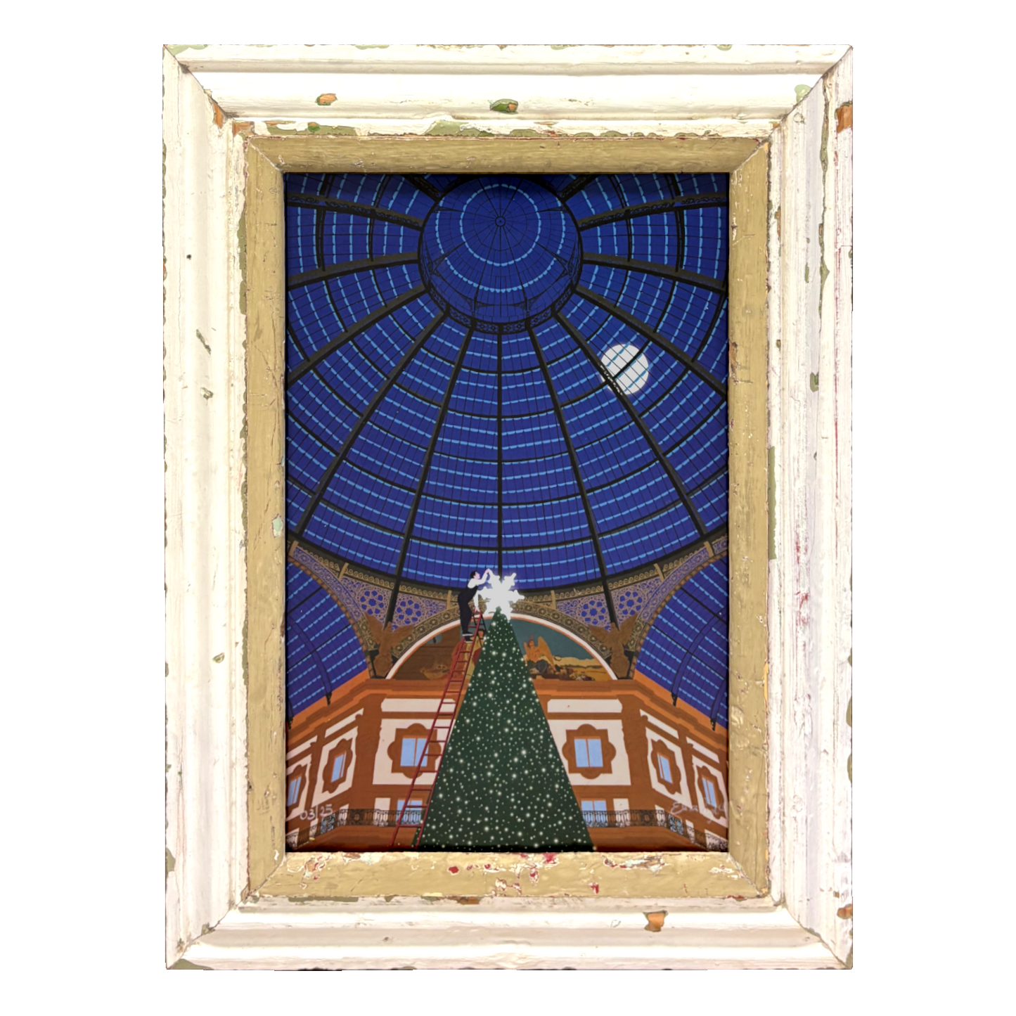 Cornice con opera digitale "Galleria Stellata" | Elisa Puglielli