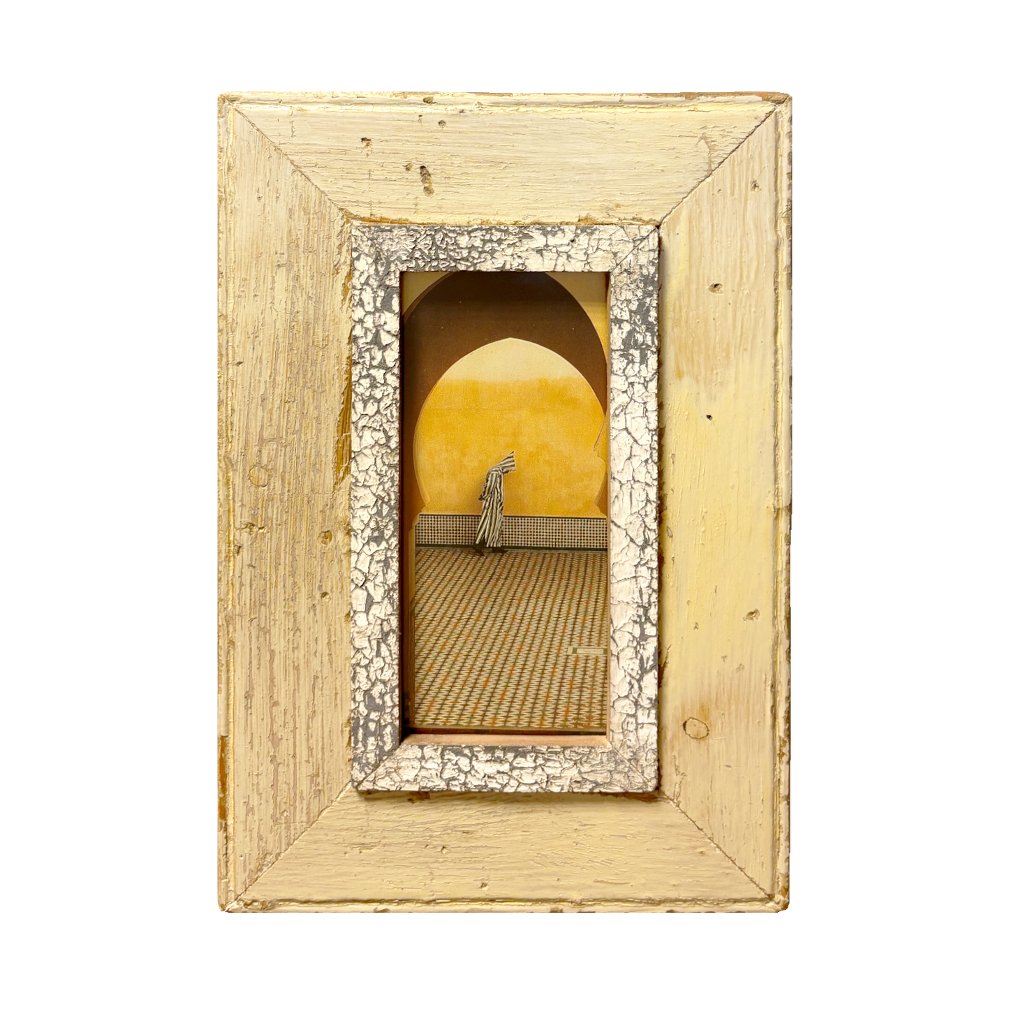 Cornice crema e grigia 10x21