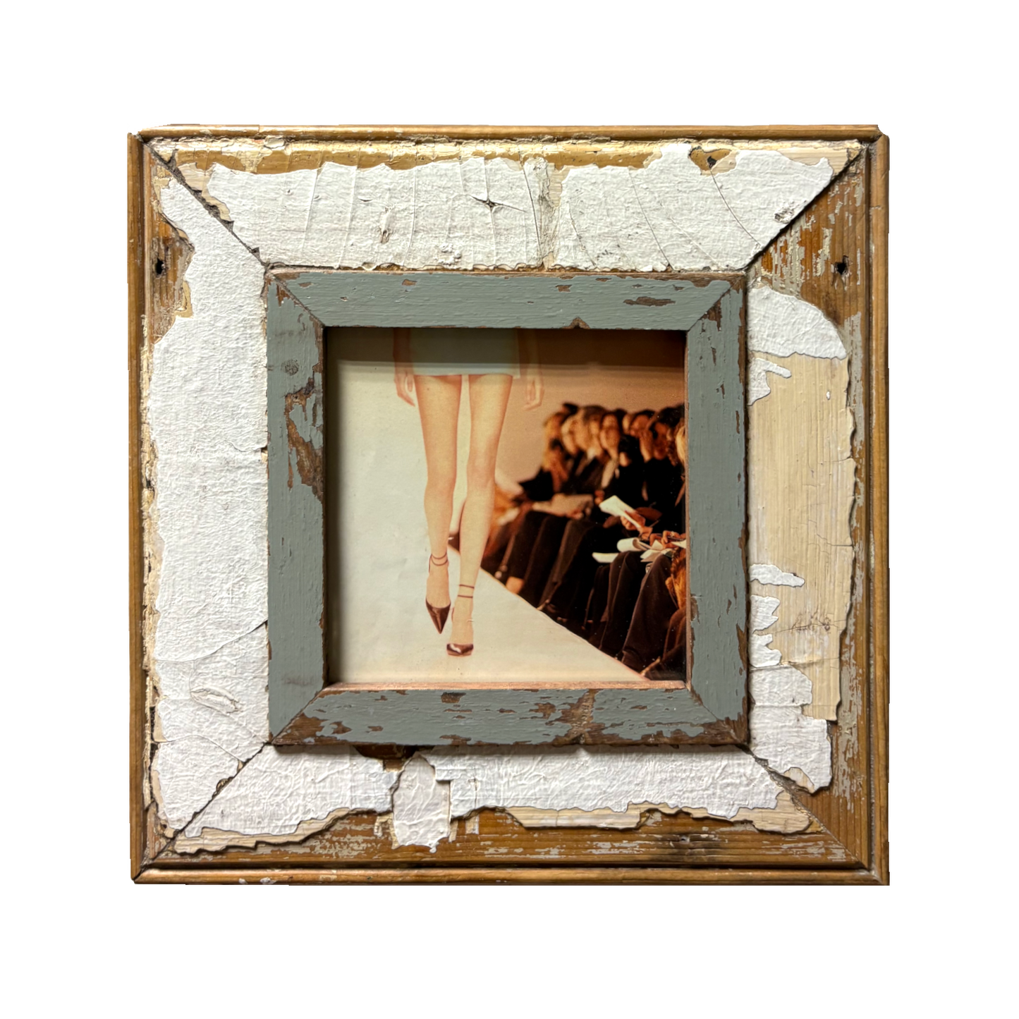 Cornice quadrata in legni d'epoca Cape Best