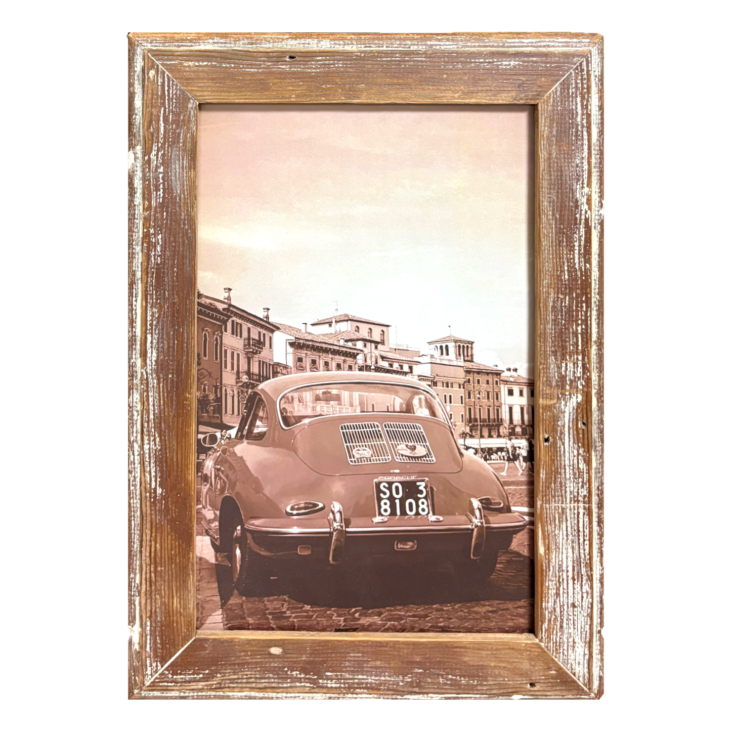 Cornice legno verniciato marrone Intramontabile Porsche