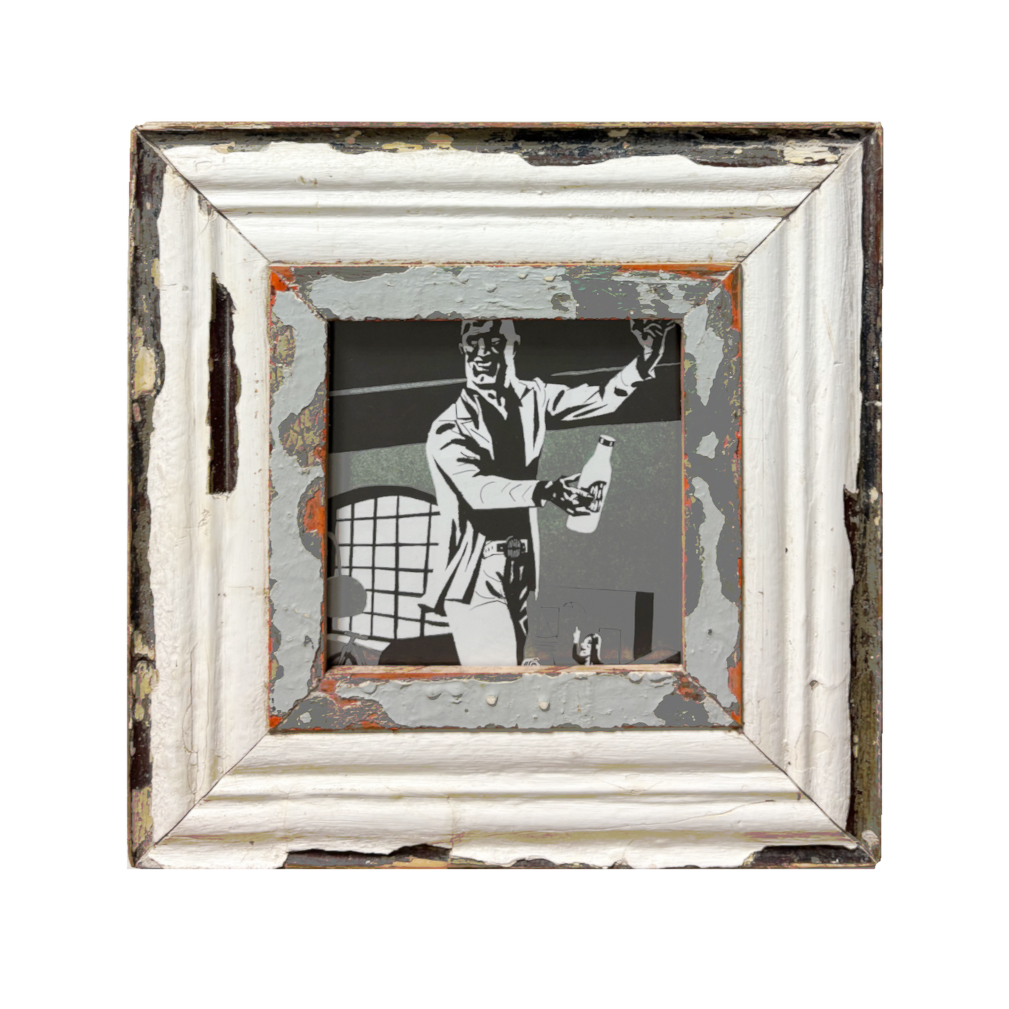 Cornice quadrata “Il quotidiano diventa epica” 28cm x 28cm.