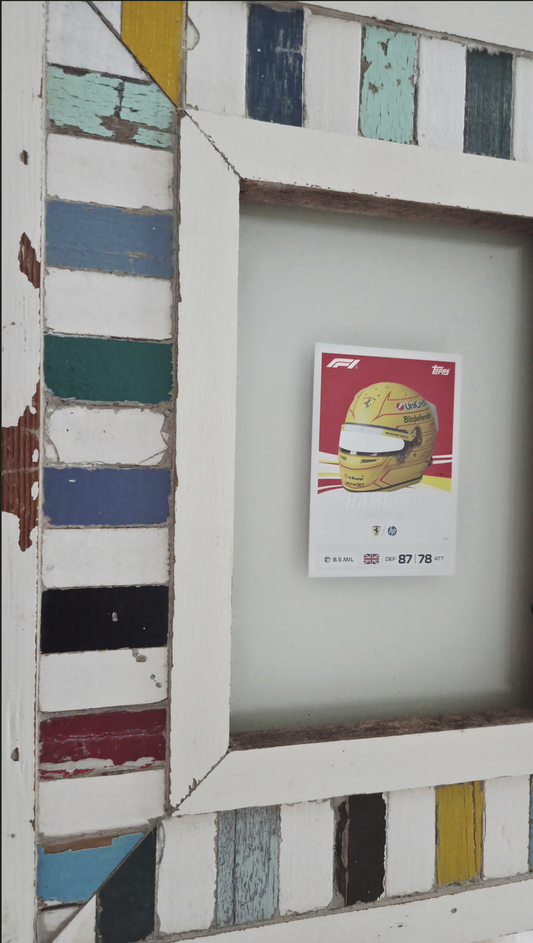 F1 Topps Card Hamilton Lid Framed Collection
