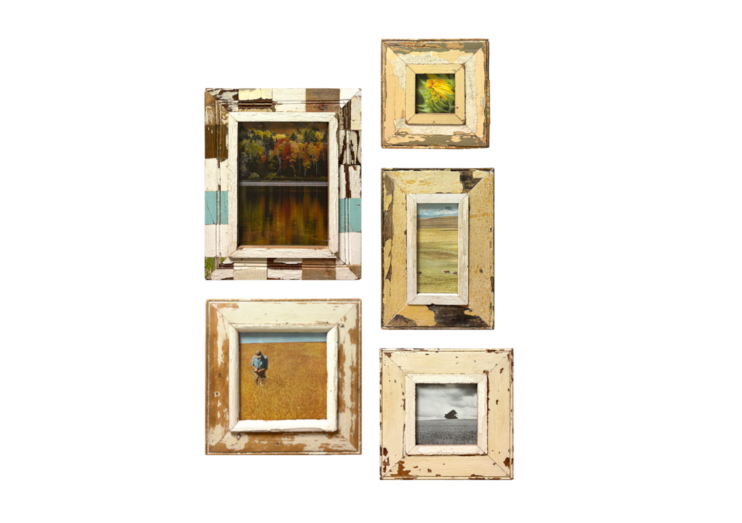 Gallery Wall Stile Rustico | 5 Cornici