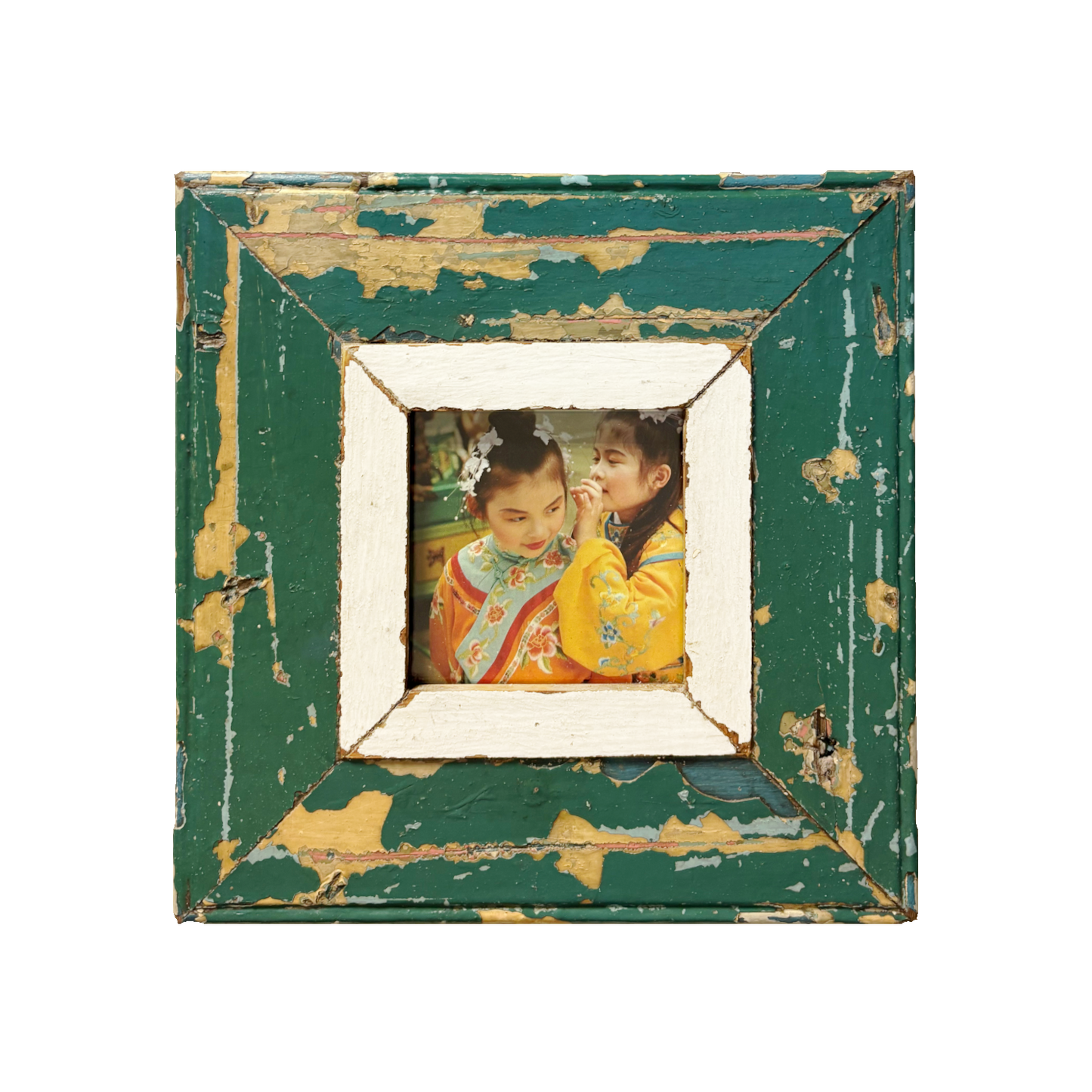 Portafoto verde 23x23 per immagini quadrate