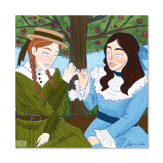 Stampa Illustrazione dedicata all'amicizia Charlotte Le Bleu