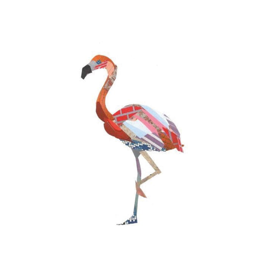 Zoe Mafham Stampa da Collage Fenicottero