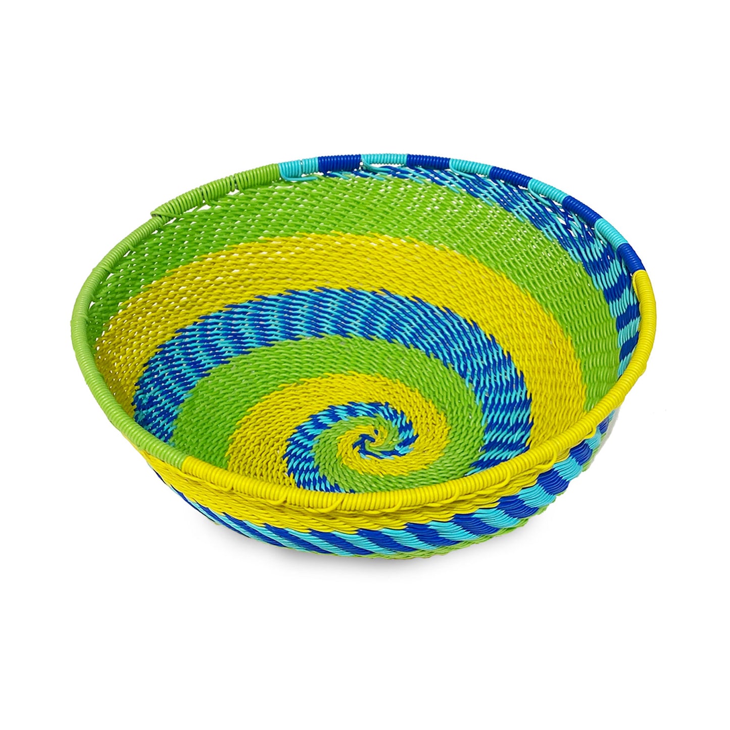 Ciotola media in cavo del telefono realizzata a mano in sudafrica