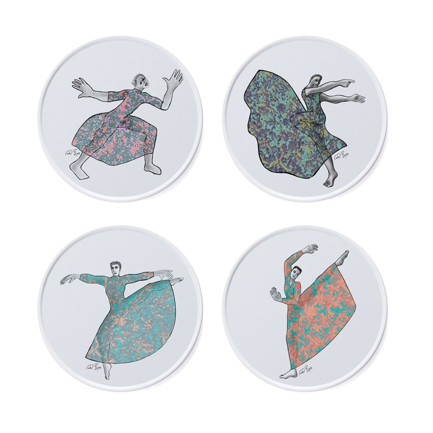 Cape Best Carrol Boyes dancers set 4 piatti ballerine