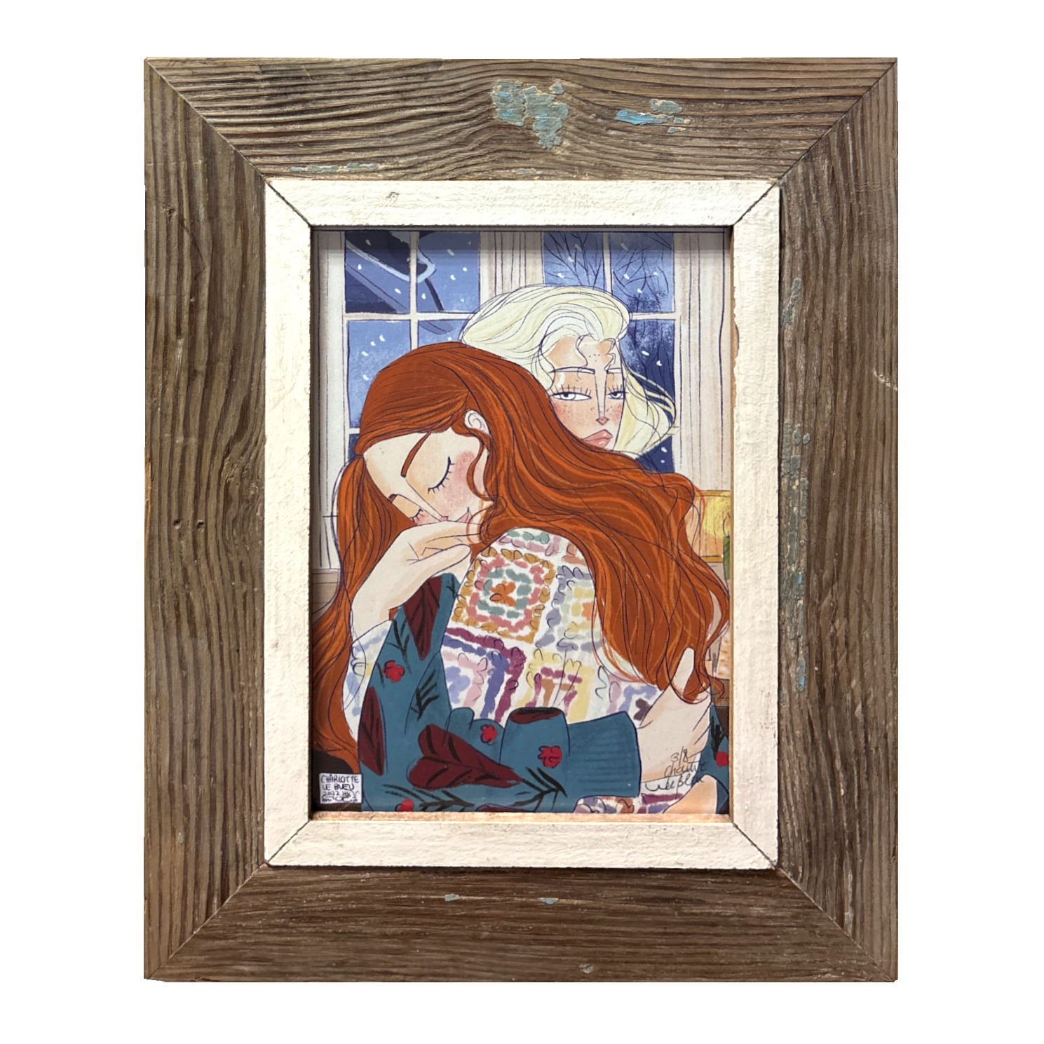 Illustrazione Charlotte LeBleu in cornice