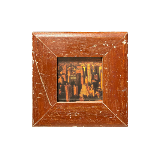 Ah, il rosso mattone — Cornice Industrial legno antico