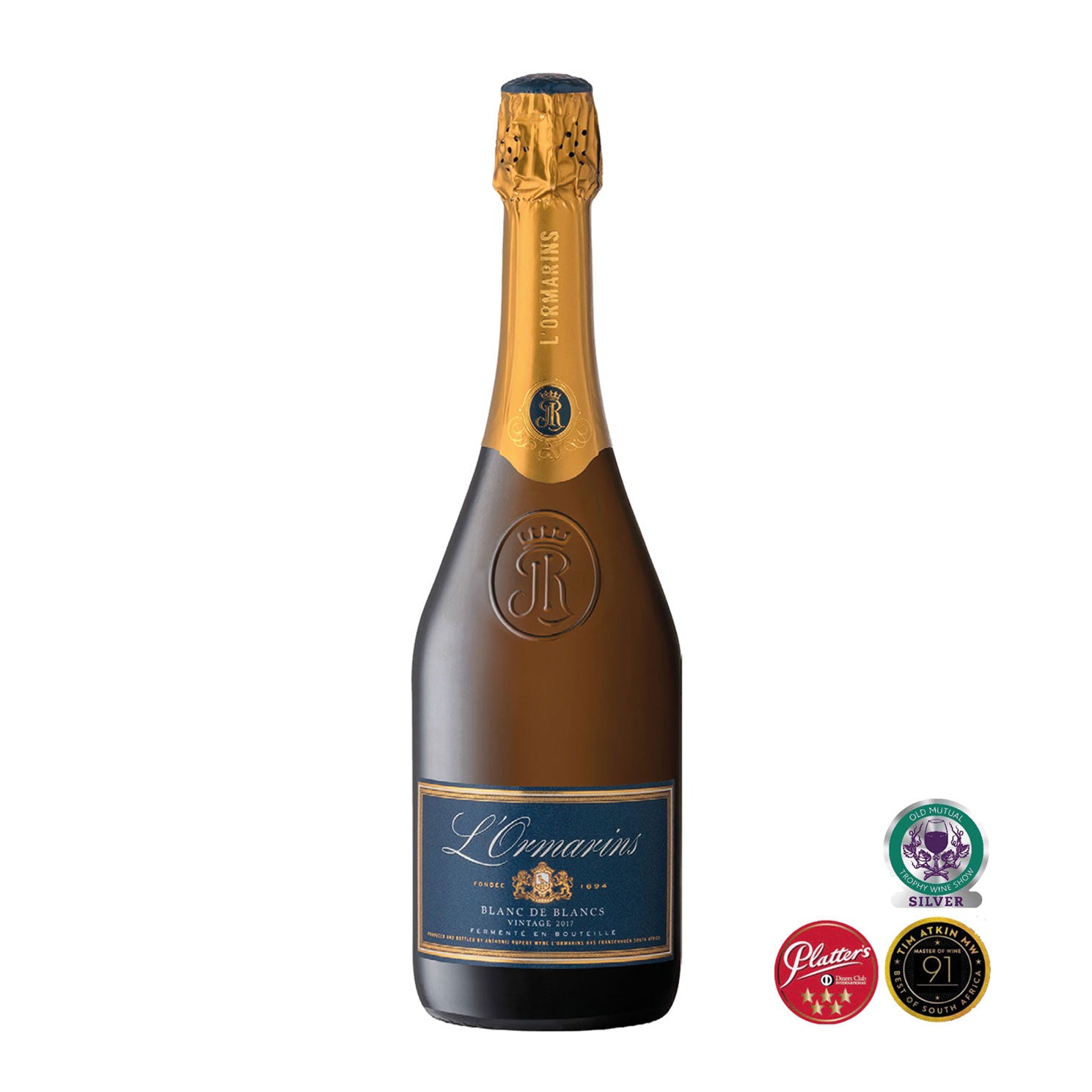 Vino spumante Blanc de Blancs sudafricano L'Ormarins