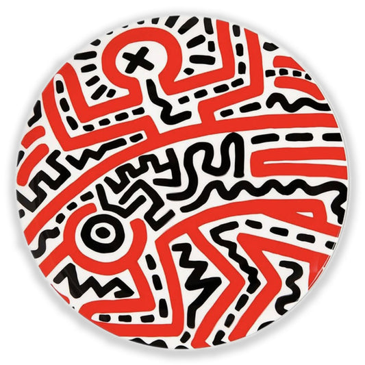 Piatto Keith Haring x Artist Plate Project. Limited edition 250 pezzi.