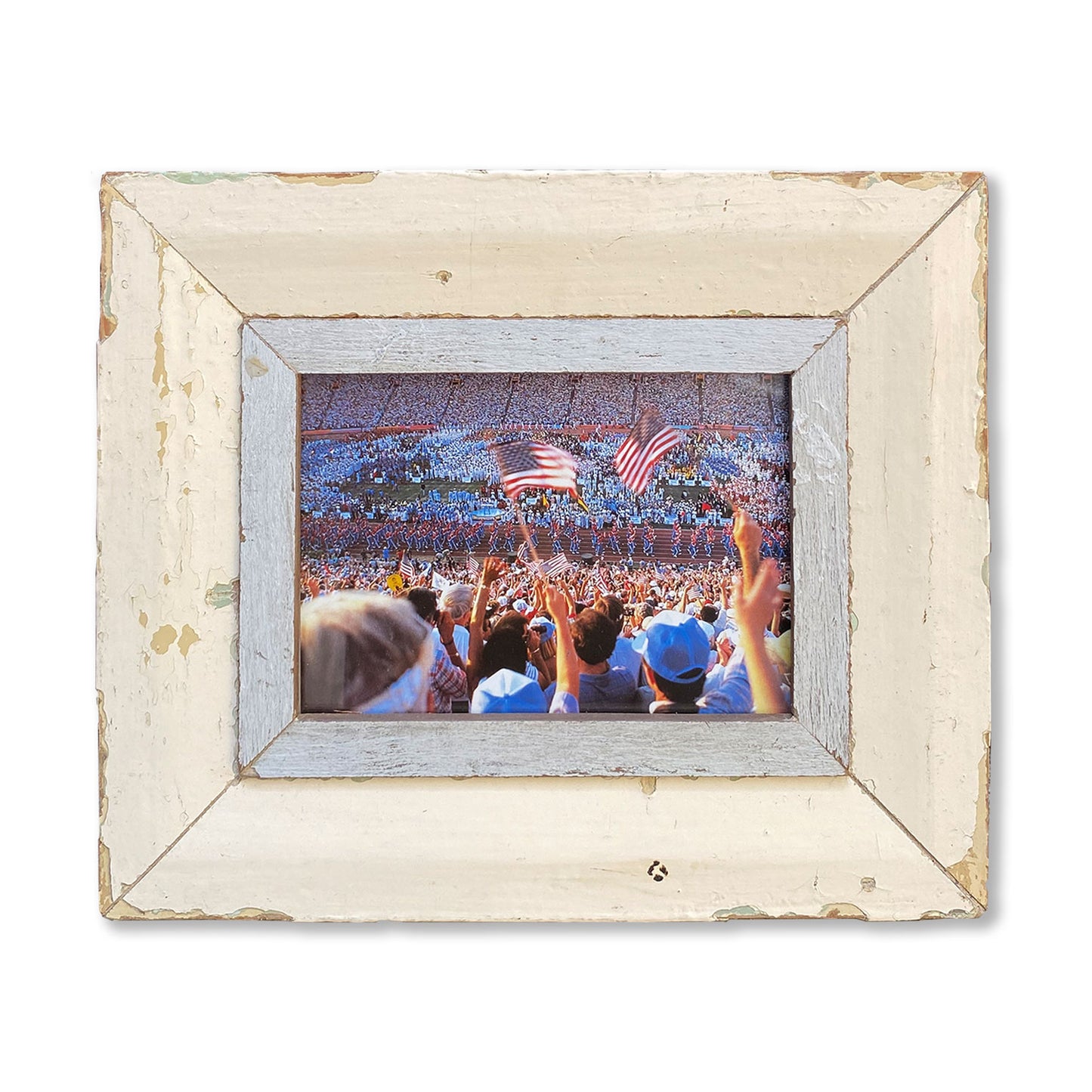 Cornice in legno con immagine inaugurazione Olimpiadi.