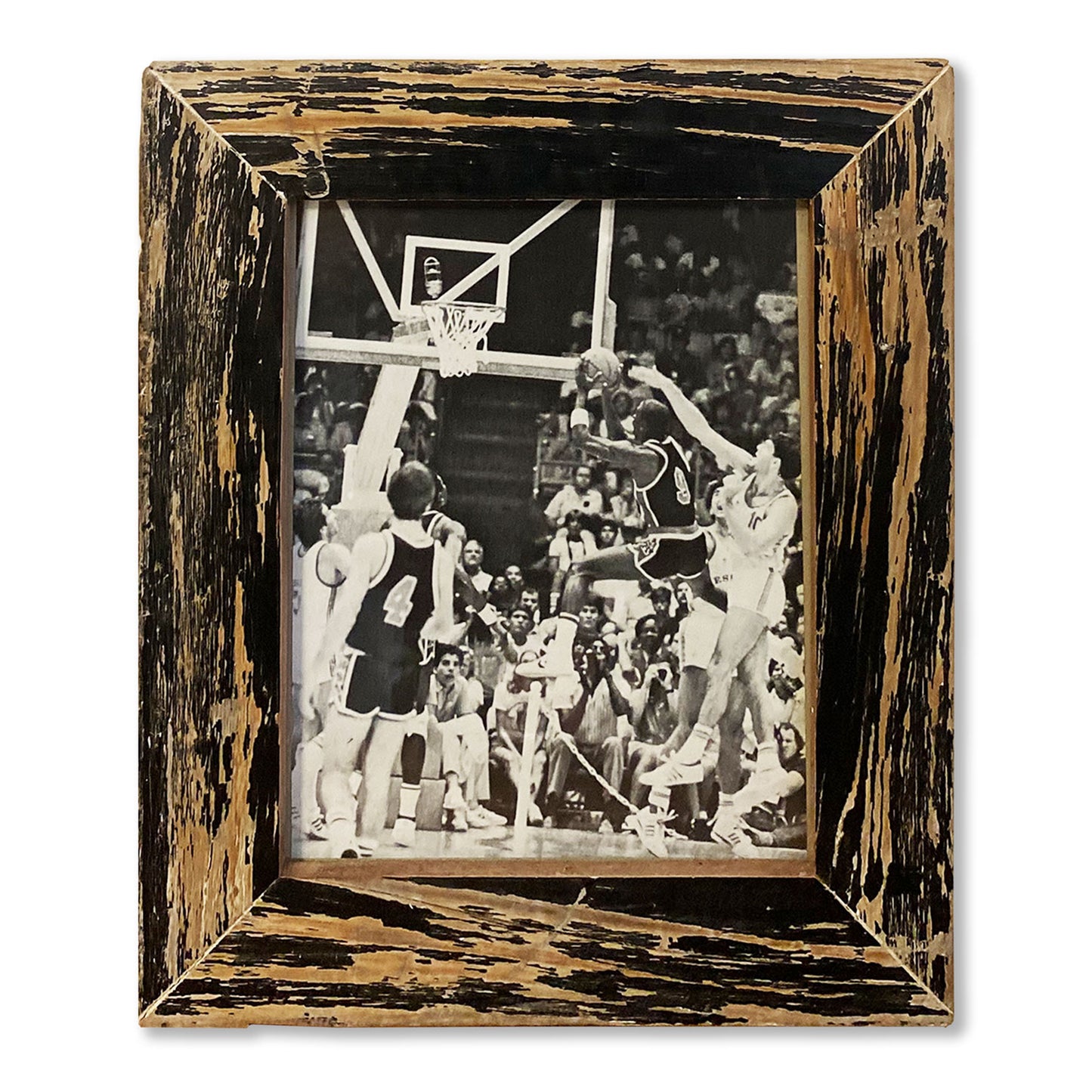 Cornice nera con immagine basket per appassionati