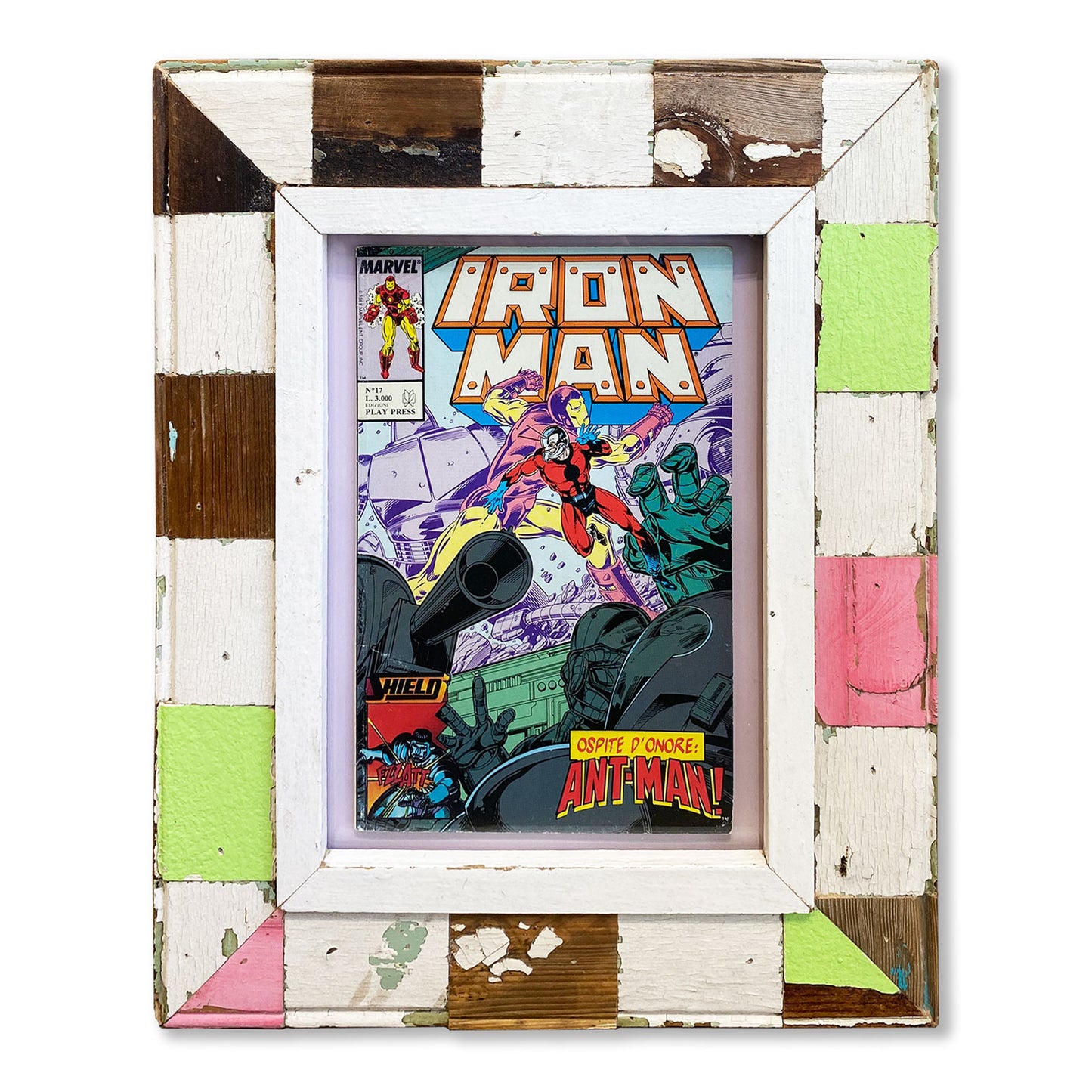 Iron Man 17 ospite d'onore Ant-Man in cornice mosaico regalo