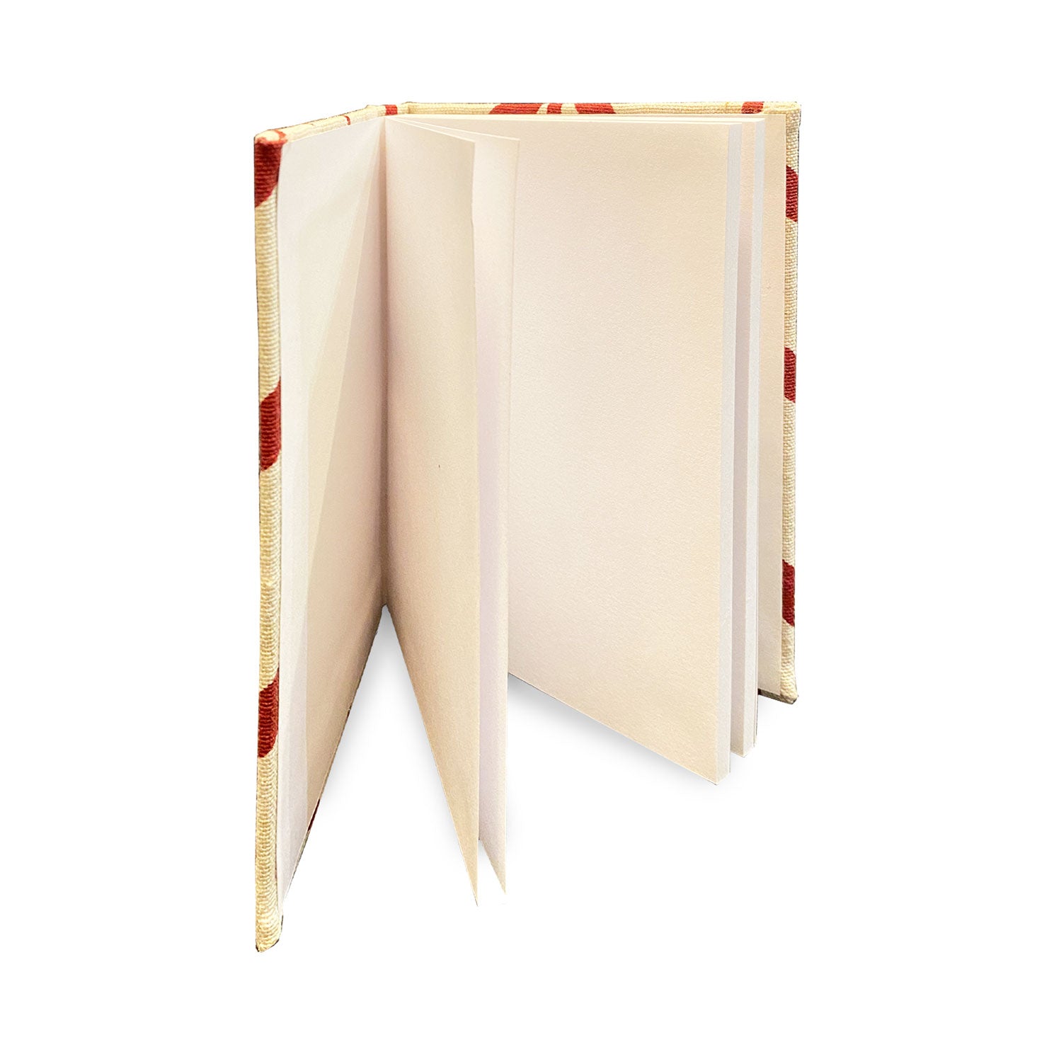 Quaderno con pagine bianche e copertina in tessuto