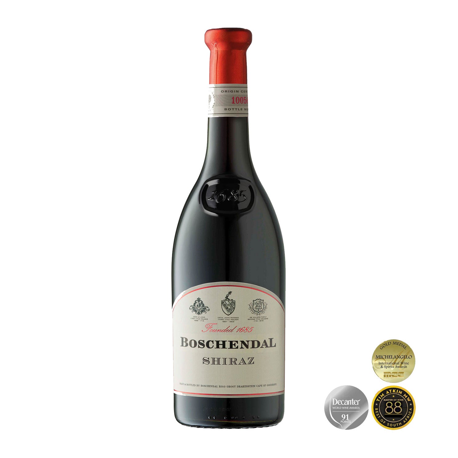 Syrah vino dal Sudafrica Boschendal Shiraz