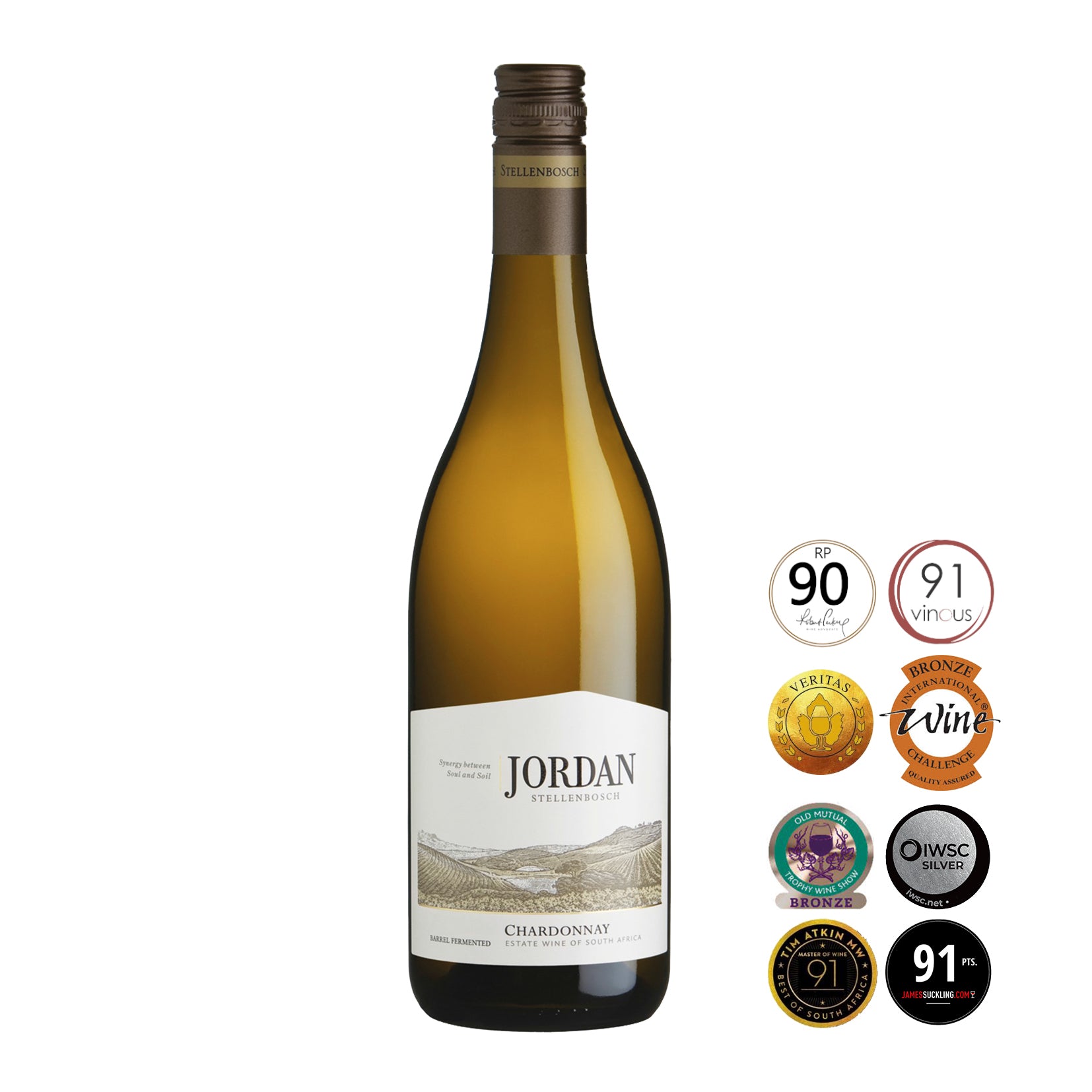 Chardonnay migliore Sudafrica Jordan Wine Estate