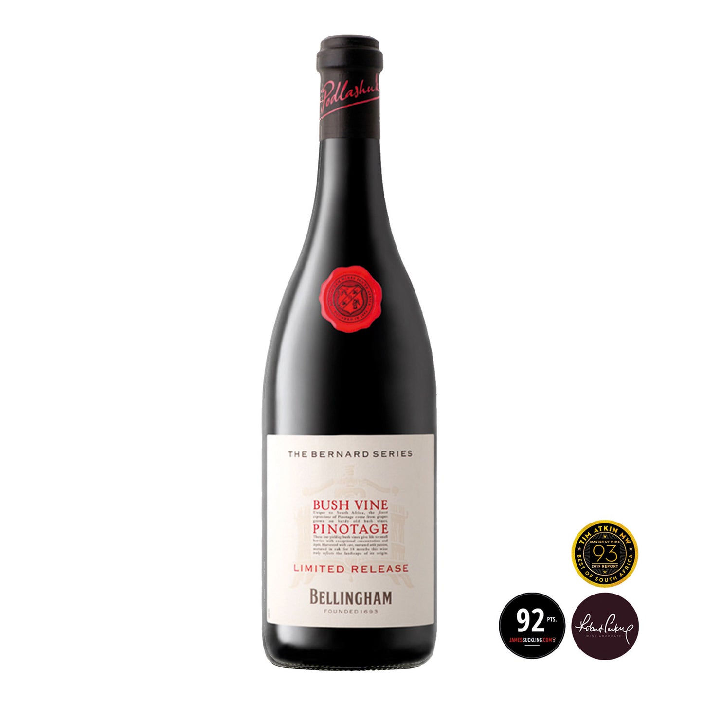 Pinotage vino rosso autoctono Sudafrica Bellingham Bernard Series