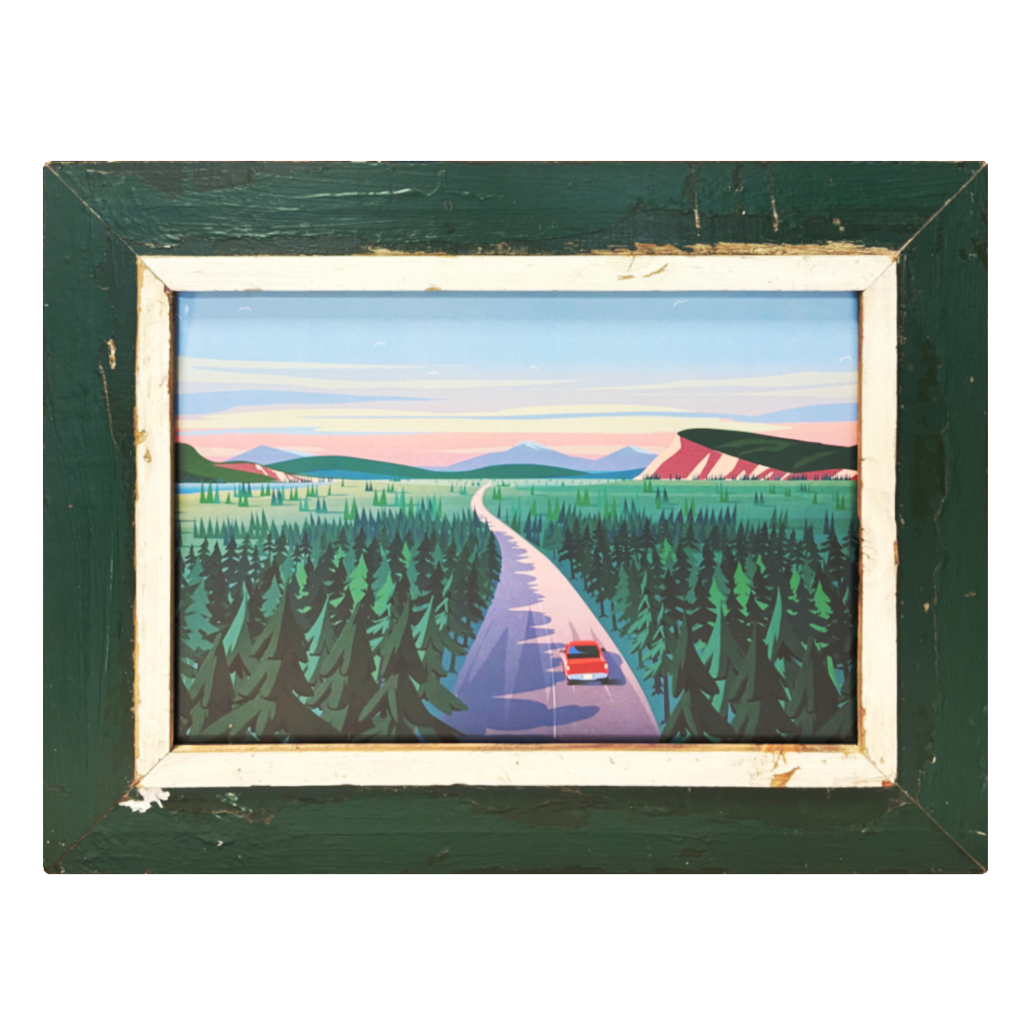 Cape Best Cornice Verde Illustrazione Giordano Poloni Viaggio A3