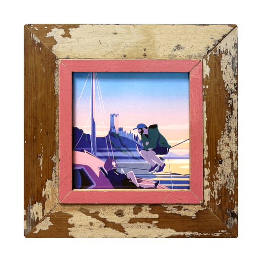 Cape Best Cornice quadrata Illustrazione Giordano Poloni Chiacchiere al tramonto