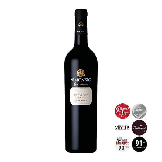 Redhill Pinotage Simonsig award winning south African vino sudafrica