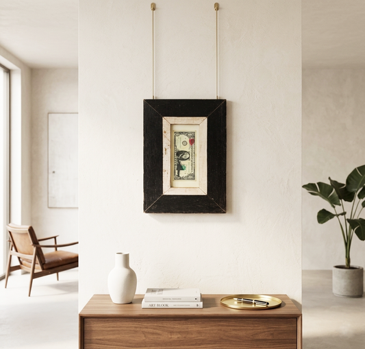 Girl with Balloon framed