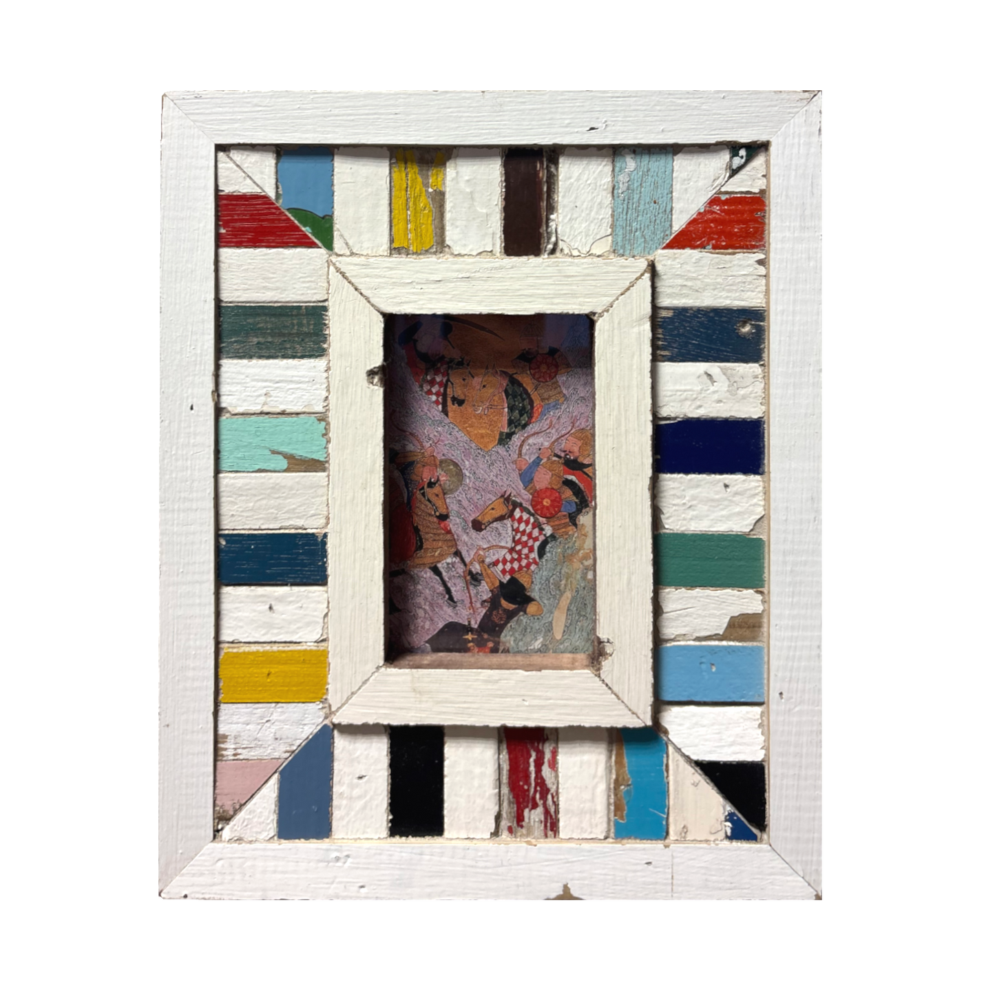 Cornice multicolore mosaico A6