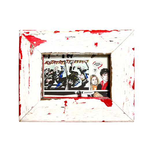 Cornice 10x15 con pagina Dylan Dog colorata a mano