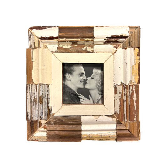 Cornice 23x23 con tasselli di legno