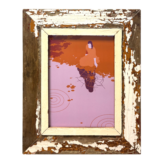 Cornice Cape Best in legno con illustrazione Chiara Ghigliazza dimensione 21 x 30