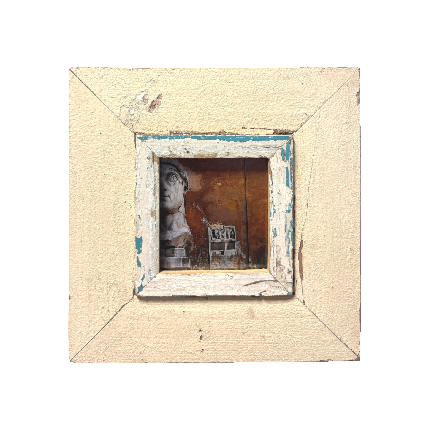 Cornice Crema in legno antico