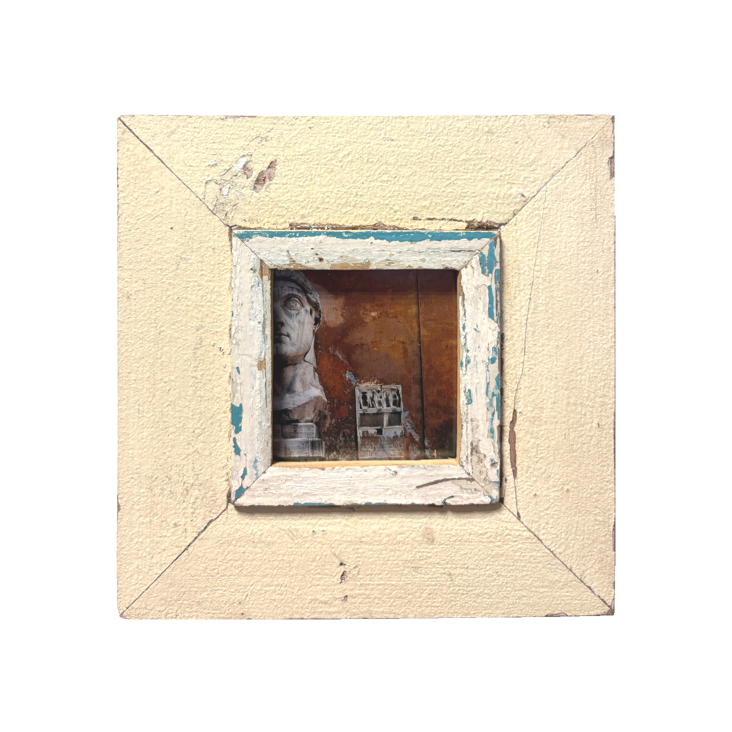 Cornice Crema in legno antico