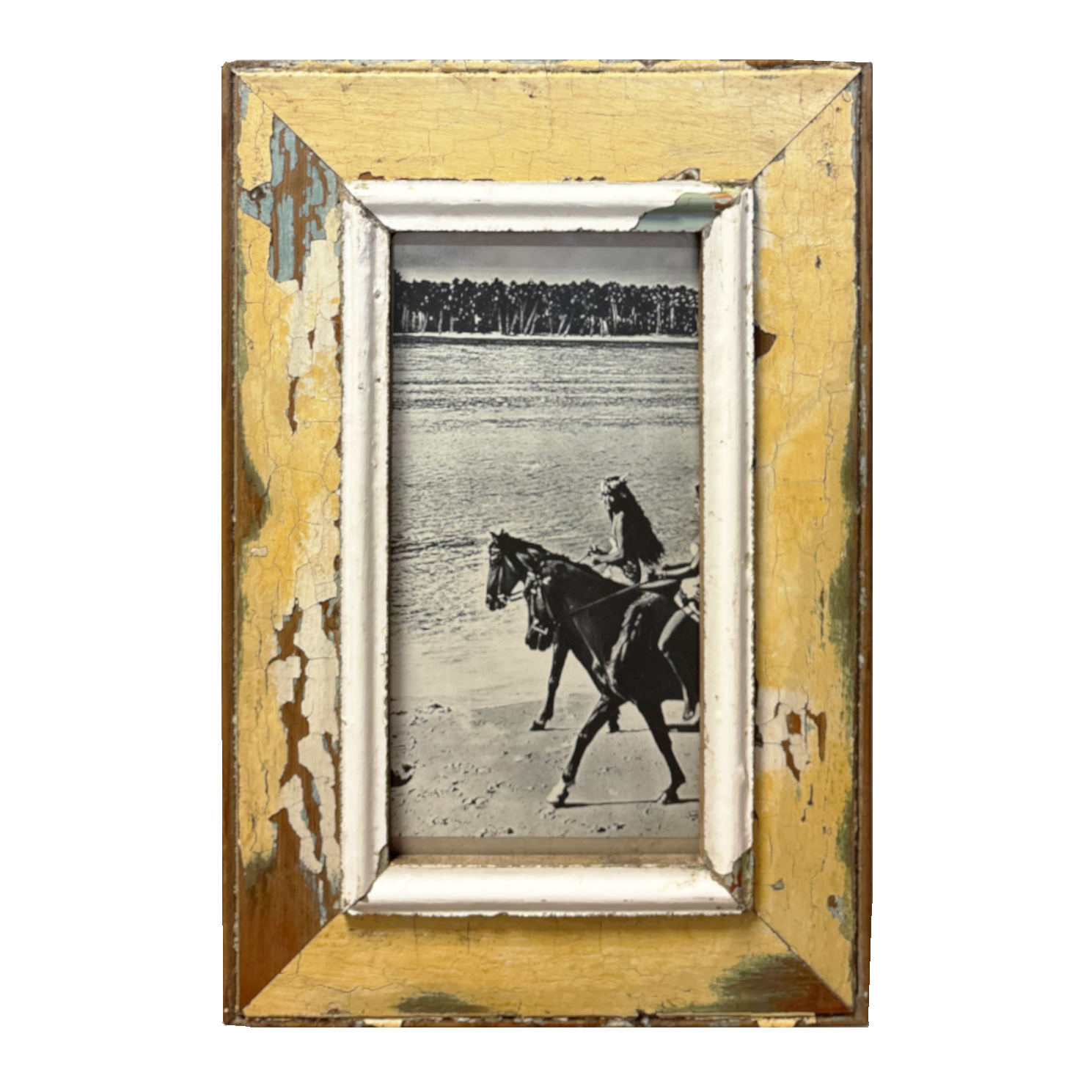 Cornice Stile Bohemian in legno 28 x 34 cm