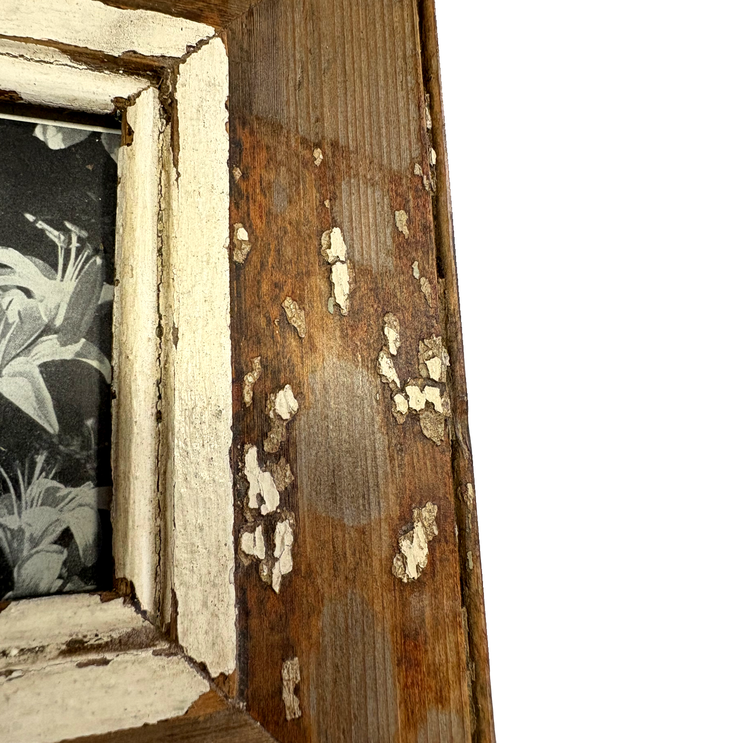 Cornice Wabi Sabi legno antico Dettaglio