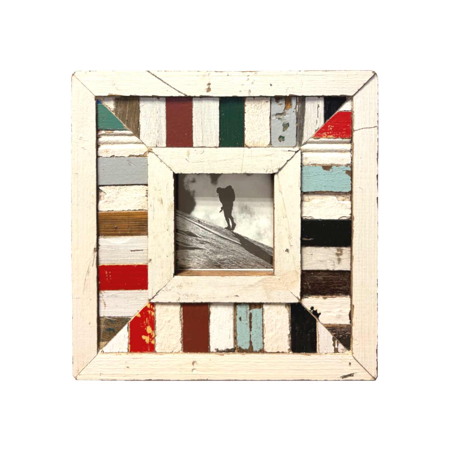 Cornice a quadretti in legno 23x23