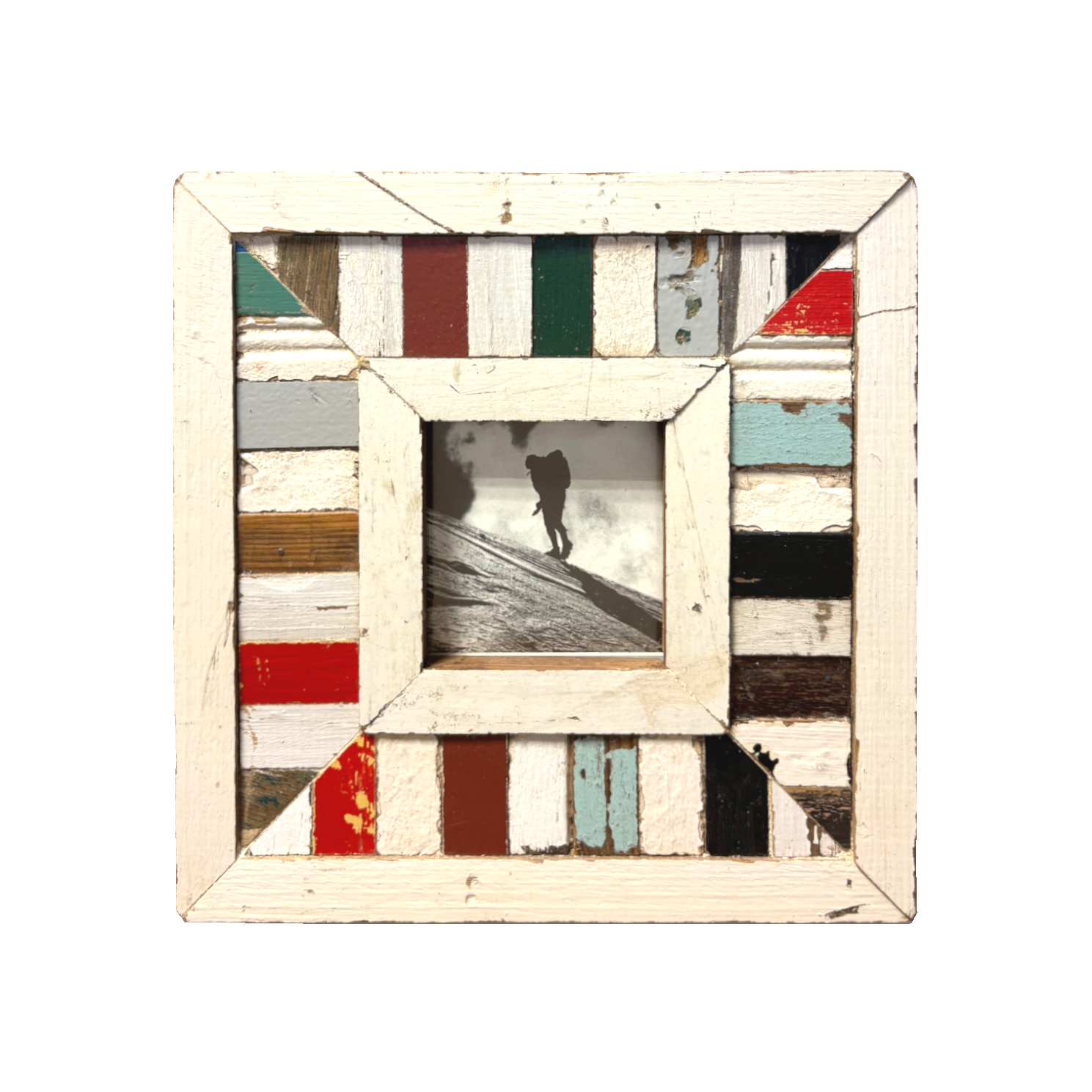 Cornice a quadretti in legno 23x23