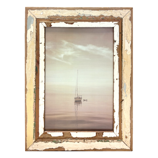 Cornice artigianale 43x55 con immagine barca