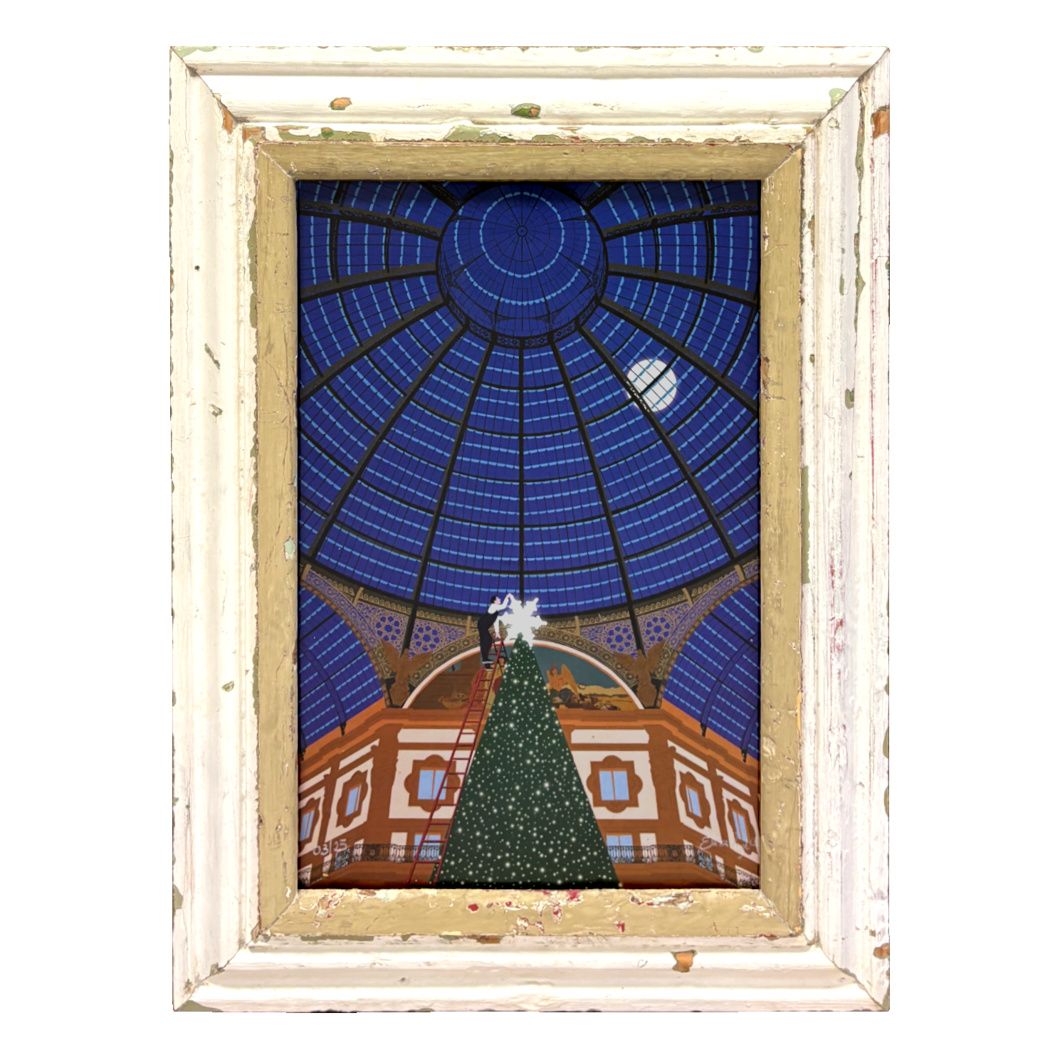 Cornice con opera digitale "Galleria Stellata" | Elisa Puglielli