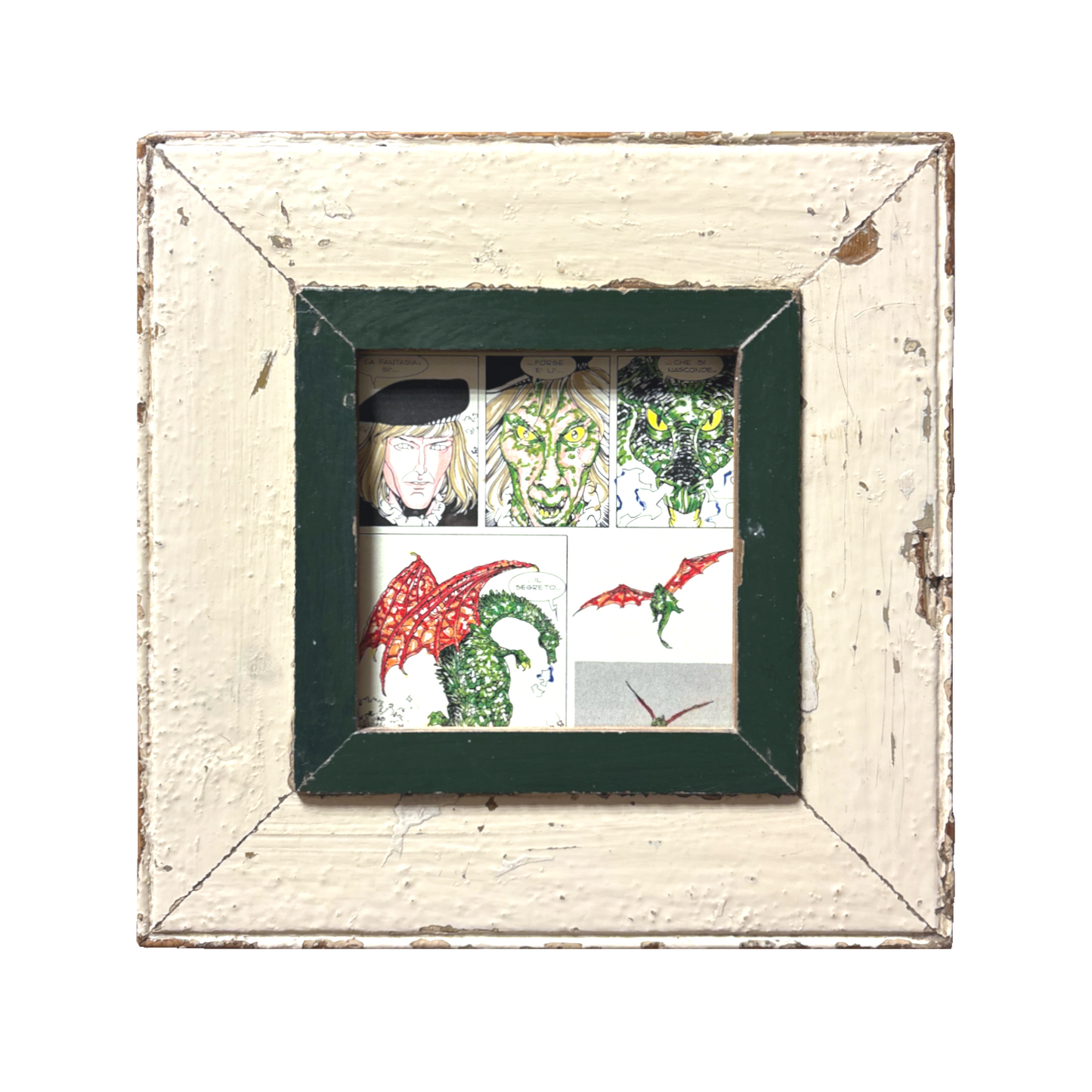 Cornice con pagina colorata a la mano Dylan Dog