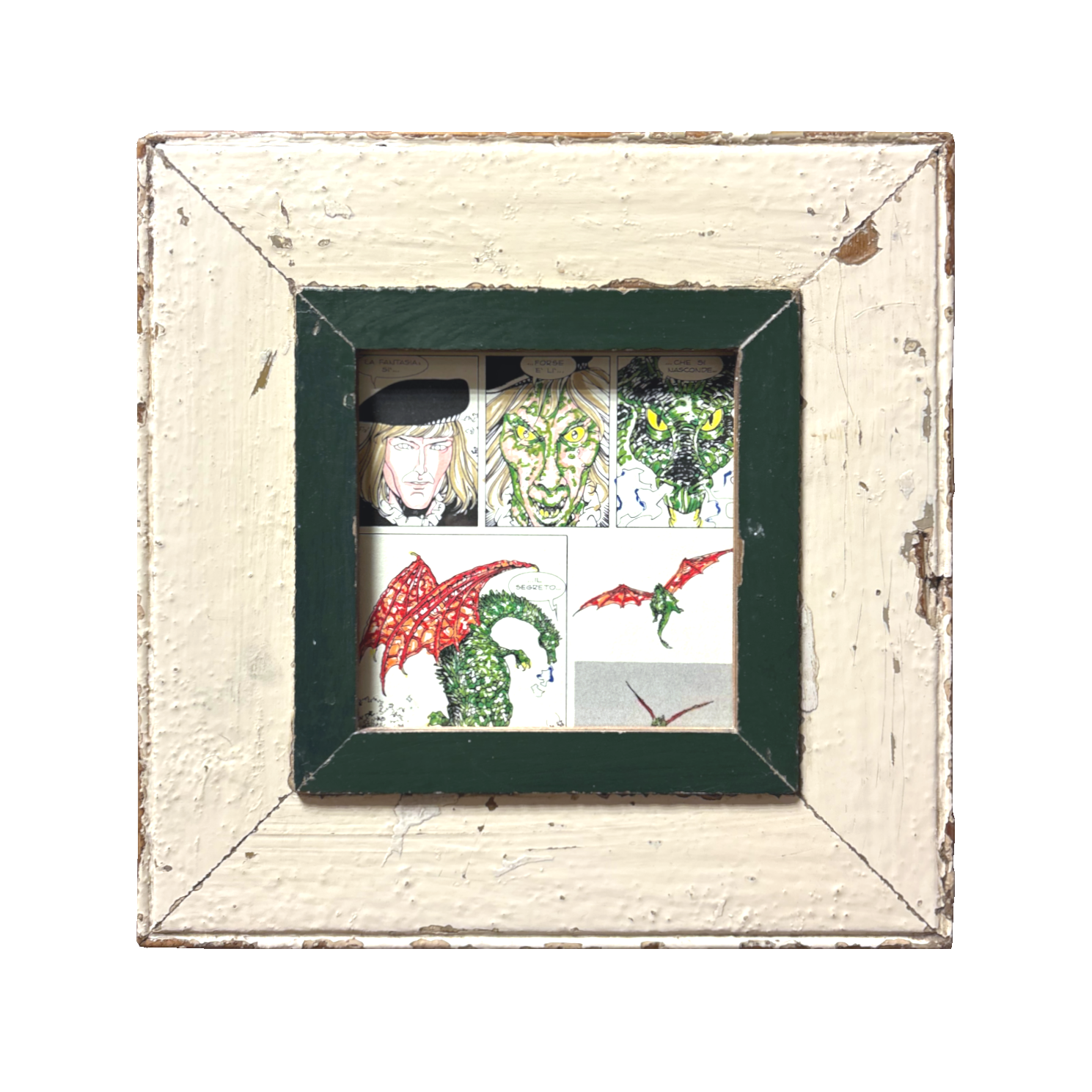 Cornice con pagina colorata a la mano Dylan Dog